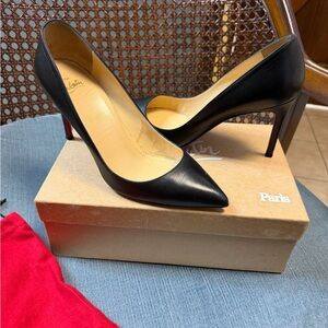 Christian Louboutin Black Heels with Signature Red Soles